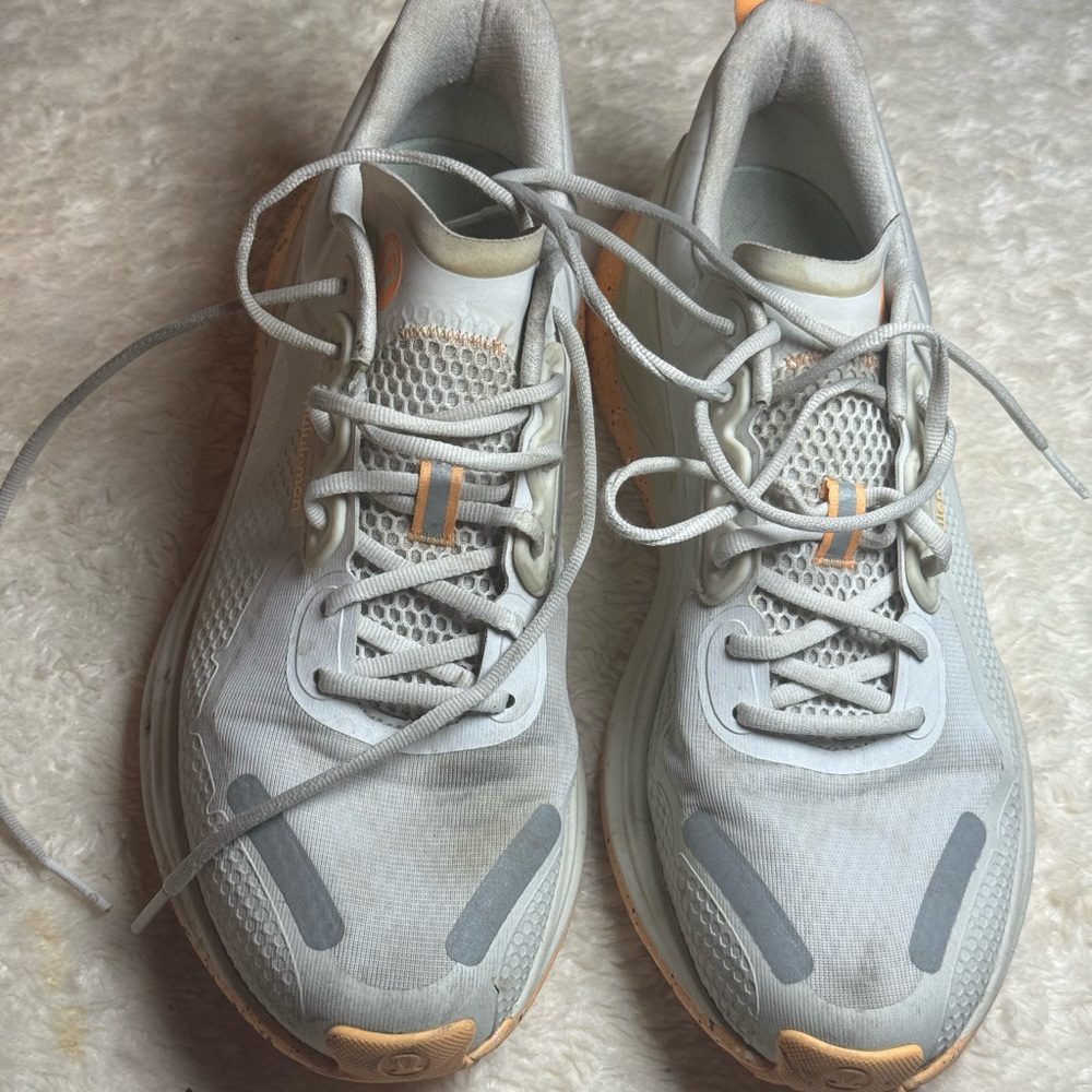 lululemon athletica Light Gray and Peach Women's Athletic Shoes